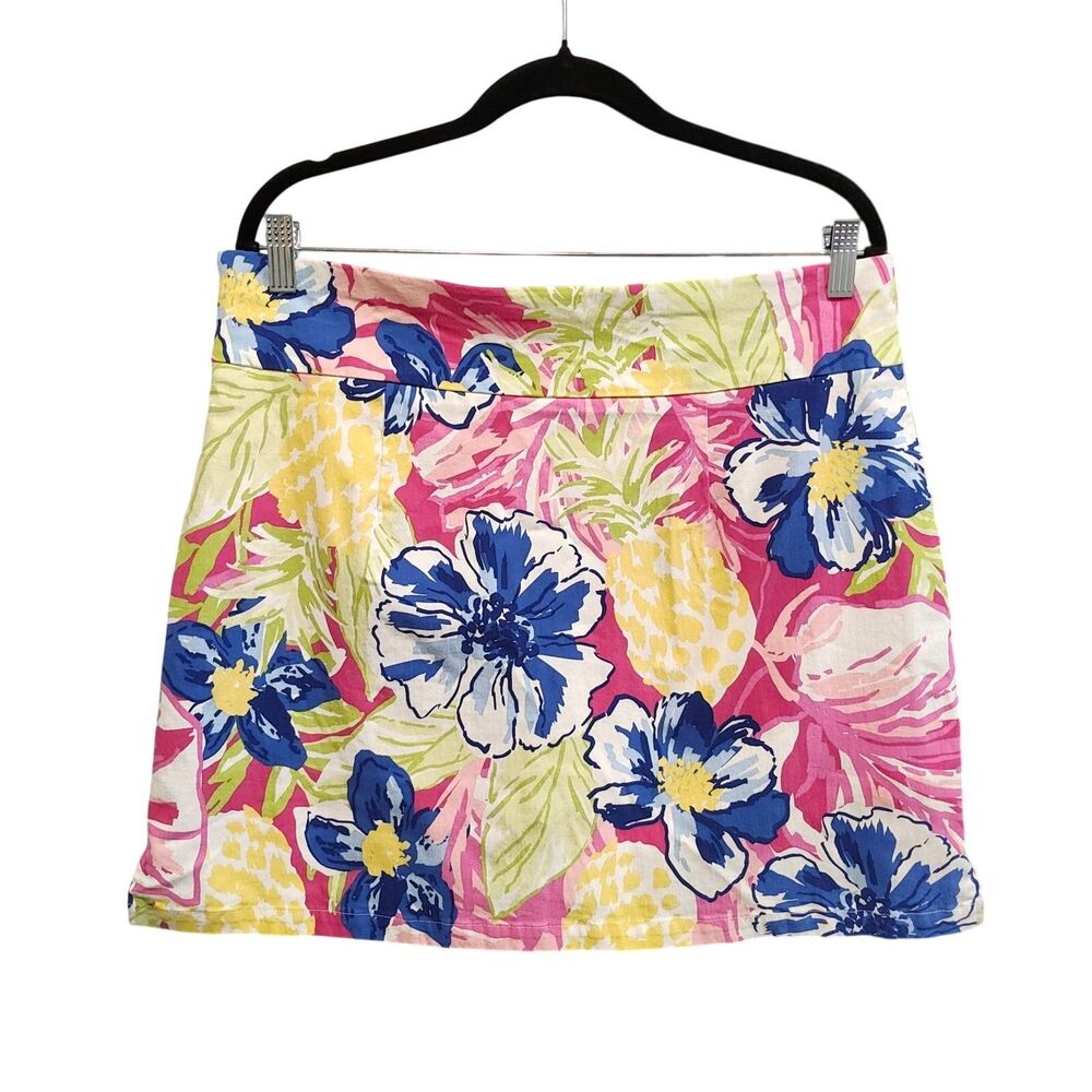 Rafaella Flower Womens Skort - Size XL - Stretch Tennis, Pickleball, Golf , Bold